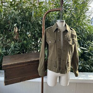 Cabi Olive Utility Shacket XS Military Jacket Capsule Wardrobe Minimalist
